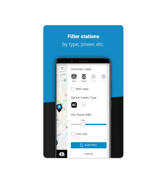 EVNet App - Filter Stations